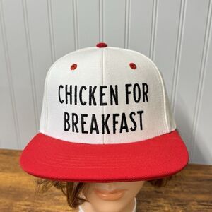 Chick-Fil-A Fast Food Restaurant Chicken For Breakfast Baseball Hat Cap RARE